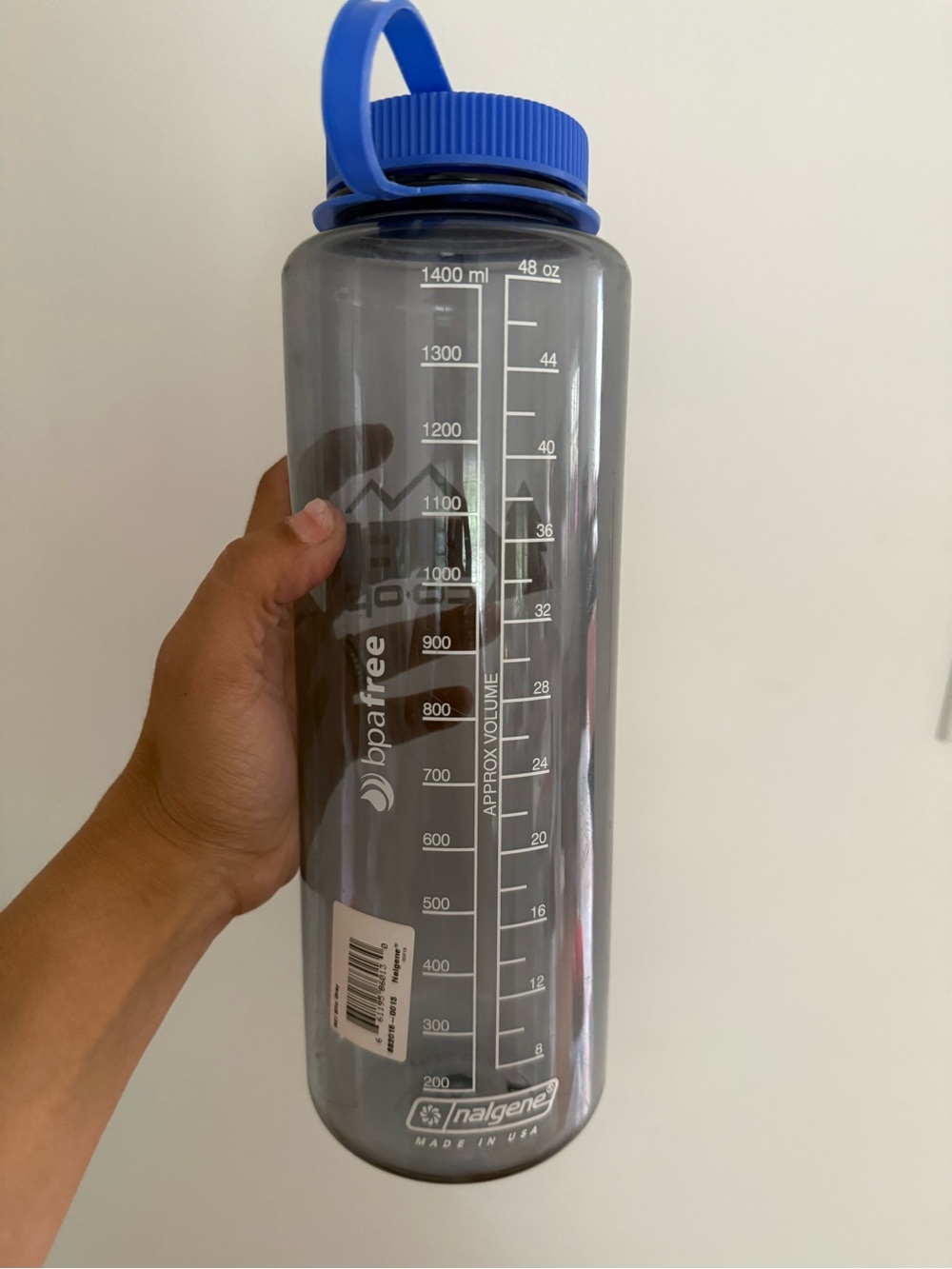 REI Co-op Blue Clear Water Bottle 48 oz BPA Free Made In USA Nalgene